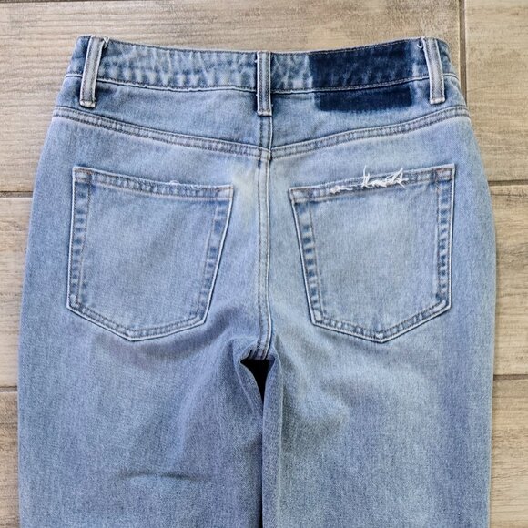 Flying Monkey Ultra High Rise Straight Jeans Women's Destroyed Grunge Frayed 26 - Picture 4 of 8